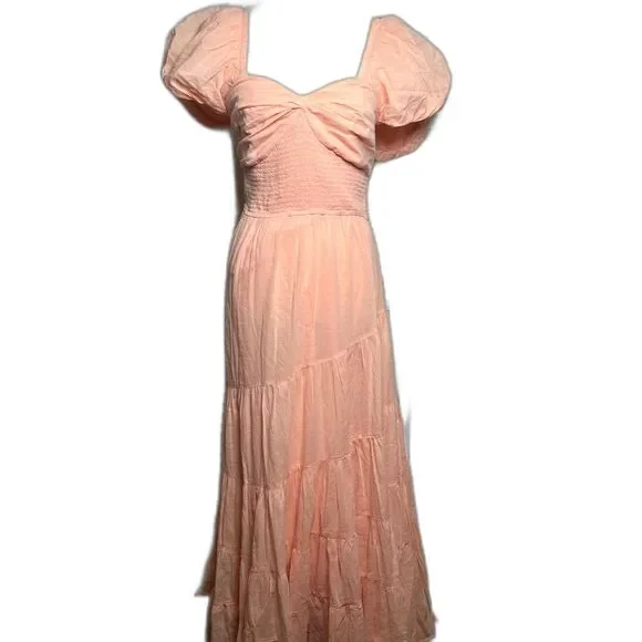 Free People Sundrenched Short-Sleeve Maxi Dress Size Medium NWT! $148 retail - Picture 8 of 8